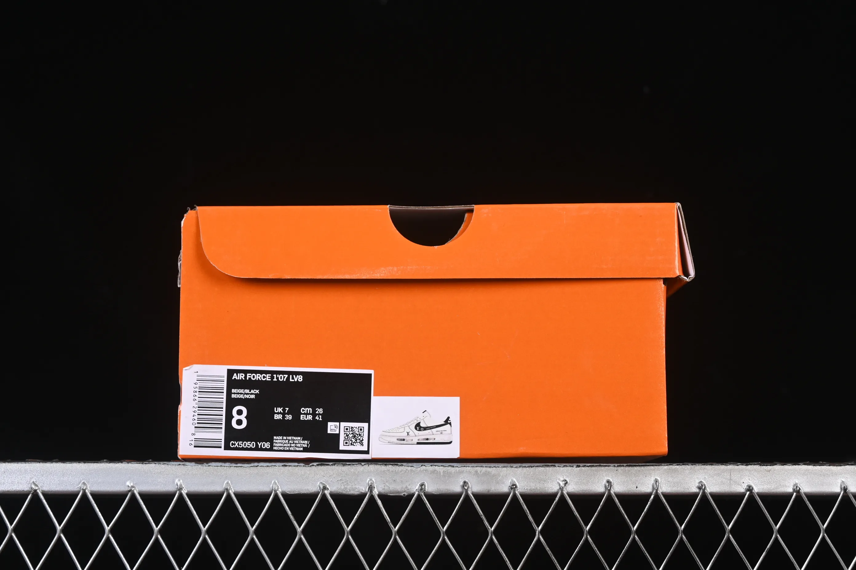 All categories Nk Air Force 1 Air Force series Nk Air Force 1 Low Air Force low top Nike Air Force 1'07 Low LV co-branded double spelled black graffiti Air Force 1 low top casual sneakers CX5050-Y06